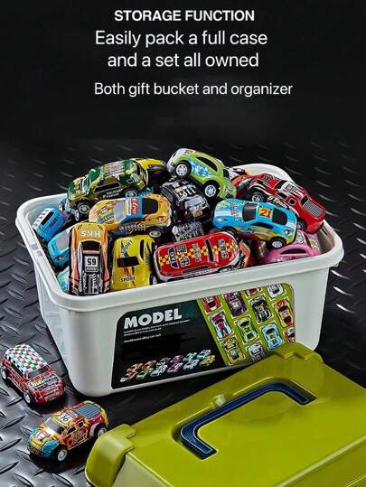 20 قطعة/30 قطعة/50 قطعة مجموعة سيارات ألعاب صغيرة مصنوعة من السبائك المعدنية عبارة عن مجموعة مصغرة متنوعة من السيارات السباق والصاج والسيارات الرياضية، ألعاب مناسبة للأولاد والبنات، ألعاب للعودة إلى المدرسة