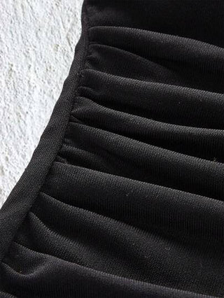 EZwear خزان صيفي أحادي اللون بغضون جانبي للاستخدام اليومي