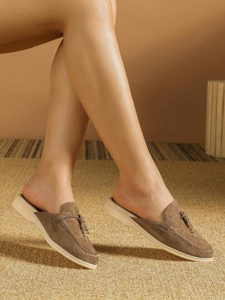 أحذية أوكسفورد حريمي أحذية لوفر المسطحة للنساء ذات السطح المنخفض 2025 الربيع والصيف الجديدة ، أحذية لوفر كاجوال ذات نعل ناعم ، زائد المقاس 41-43