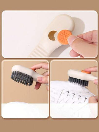 فرشاة تنظيف متعددة الوظائف و متعددة الإستخدامات، فرشاة حذاء سائلة مطبقة المنزل تستخرج السائل وتغسل الأحذية وتنظف بلطف الملابس
