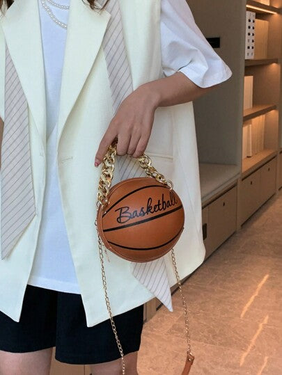 حقيبة دائرية خفيفة الوزن بتصميم كاجوال لكرة السلة الصغيرة للفتيات المراهقات والنساء وطلاب الجامعات والمبتدئين والعمال ذوي الياقات البيضاء مثالية للمكتب والكلية والعمل والأعمال التجارية والتنقل في الهواء الطلق والسفر والنزهات