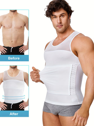 سترة خزان ضغط للرجال ، ملابس دعم الظهر للجسم