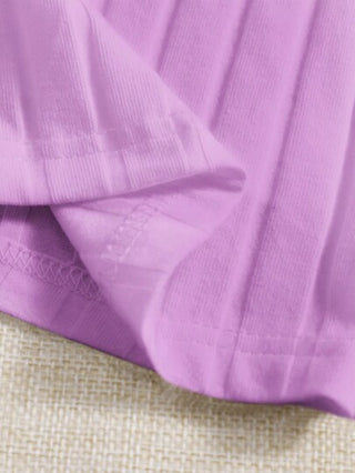 EZwear 3 حبات من القمصان الداخلية الصيفية برقبة عالية وحياكة ريب للنساء