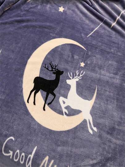 بطانية ناعمة ودافئة بطبعات كرتونية قطعة واحدة، مناسبة لديكور غرفة المعيشة والنوم، مريحة للأريكة والسرير والمكتب والسيارة والنزهات والحفلات، مناسبة لجميع المواسم