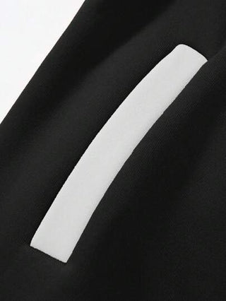 Manfinity Homme جاكيت بيسبول رجالي مطبوع عليه حرف بتداخل الألوان
