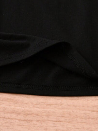 SHEIN تي شيرت صيفي قصير الأكمام خفيف بطبعة حرفية للأولاد