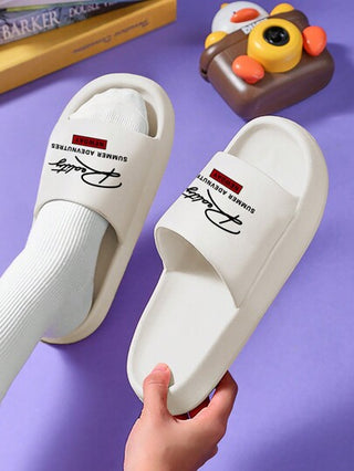 شخصي للرجال متعدد الاستخدامات بنمط الرسوم المتحركة بطباعة نمط عصري داخلي وخارجي للاستخدام المنزلي للشواطئ الساحلية والأنهار والخوض، شبشب إيفا خفيف وقابل للتنفس يوميًا كاجوال فليب فلوب