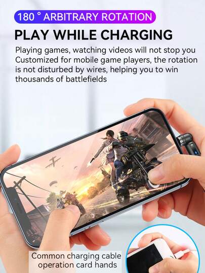 كابل شحن مغناطيسي قابل للدوران 540 درجة ، (1 كابل+2 رأس) كابل شحن نايلون 2 في 1، شاحن USB-A إلى Type-C/Micro سريع التزامن 2.4 أمبير، متوافق مع هواتف Galaxy S23/S22/S8 S9 S10 Note 9 Note 10, V30 V40 V50, Moto G8 G7(أسود)، متوافق مع هواتف 16, 16 Pro Max, 15