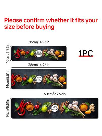 بساط تجفيف سيليكون مانع للانزلاق بنقشة التوابل، أحجام متعددة لأحواض مختلفة، اكسسوارات المطبخ والحمام