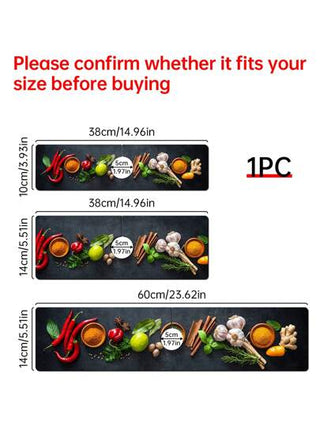 بساط تجفيف سيليكون مانع للانزلاق بنقشة التوابل، أحجام متعددة لأحواض مختلفة، اكسسوارات المطبخ والحمام