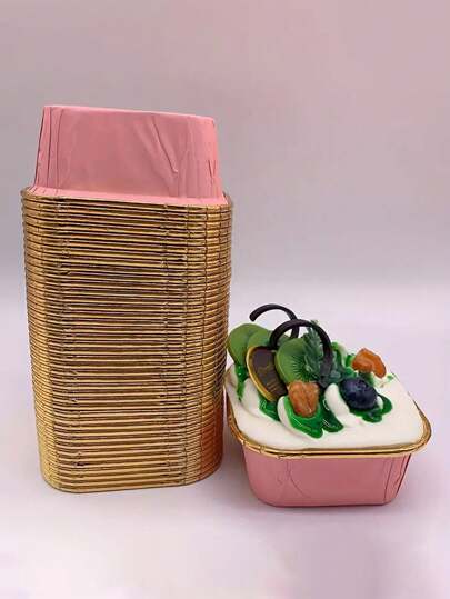 50/25 قطعة من الأكواب الورقية المقاومة للدهون، مربعة الشكل بحافة ملفوفة، مقاومة للحرارة ومانعة للتسرب، مثالية للخبز وتقديم الطعام وحلويات الحفلات. الأفضل لكعكات حفلات عيد الميلاد والهالوين.