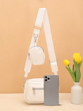 حقيبة كتف عادية بسيطة جديدة حقيبة كروس عصرية حقيبة كتف مائلة كلاسيكية للأطفال حقيبة كتف مائلة من الجلد الناعم للأطفال