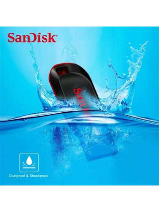 SANDISK قرص صلب ذو واجهة USB ماركة سانديسك بسعة 128GB أو 64GB أو 32GB أو 16GB، محرك الأقراص USB 2.0 عصا الذاكرة USB قابل للماء للهواتف / الأجهزة اللوحية / الحواسيب المحمولة