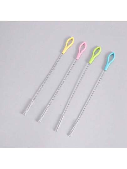 فرشاة تنظيف من الفولاذ المقاوم للصدأ 5 قطع, فرشاة تنظيف قابلة لإعادة الاستخدام لمستلزمات المطبخ - مثالية لتنظيف الزجاج، السيليكون، أنابيب المعادن وأكثر!