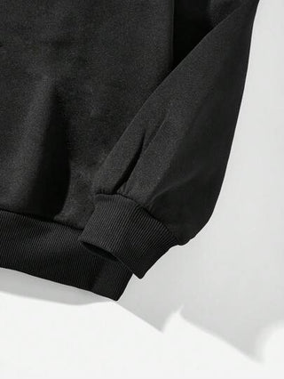 EZwear بلوفر رياضي نسائي طويل الأكمام بغطاء رأس بسحاب، بطبعة صورة شخصية وأحرف عرضي مناسب للخريف والشتاء