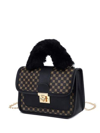 حقيبة يد ناعمة بطابع عتيق للفتات، حقيبة كتف بسلسلة معدنية جميلة، حقيبة جوال عارضة، خيار مثالي للهدايا