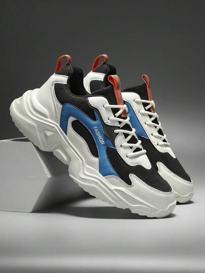 أحذية رياضية كاجوال للرجال ذات كعب سميك، تزيد من الارتفاع، أحذية طلاب، أحذية رياضية موضة وعملية للخريف/الشتاء