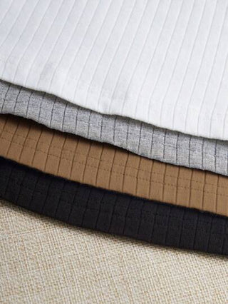 EZwear مجموعة من 4 قطع من توب ملابس علوية كامي مصنوع من الأقمشة المحبوكة الرائعة المزخرفة بتطريز ورق الخس لفصل الصيف