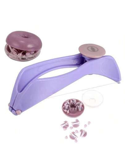 أداة إزالة الشعر الدقيقة من الوجه مناسبة للنساء، أداة تجميل يدوية بنابض حلزوني مناسبة للوجه والخدود والحواجب واللحية