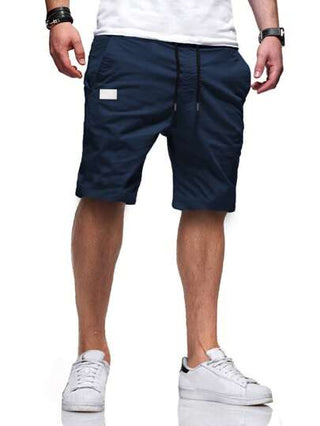 Manfinity Homme شورت واسع للرجال بخصر رباط وجيوب مائلة 2 قطعة