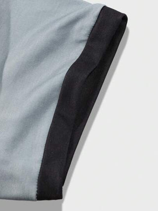 Manfinity Homme قميص بولو رجالي بشريط ملون مقسم, عمل جرافيك كتلة للأب ولي و ازياء العمل