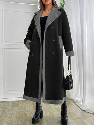 EZwear معطف جلد طويل نسائي عديد الألوان للاستخدام اليومي