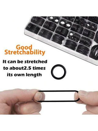 مجموعات حلقات المطاط O بعدد 225/770 قطعة ب-18 مقاسًا، حشوات ختم الجوانات مصنوعة من المطاط النتريل Nbr عالي الجودة من Hongway لإصلاح السيارات والسباكة الاحترافية وصلات الهواء أو الغاز