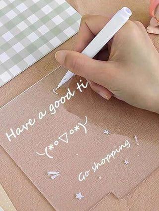 لوح كتابة أكريليكي مضيء بالأدوات الكهربائية ويجعله عملية الكتابة ومحو الكتابة سهلة في الظلام، مدعوم من Usb، مناسب للمذكرات والرسائل والهدايا وتزيين الطاولة