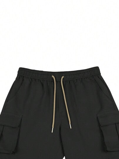 Manfinity Hypemode بنطلون كاجوال سفري من الرجال بسحاب