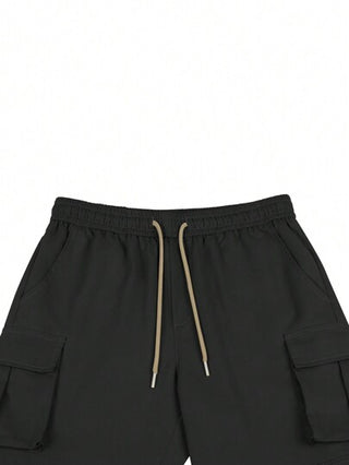 Manfinity Hypemode بنطلون كاجوال سفري من الرجال بسحاب