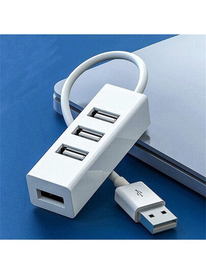 موزع Usb مع 4 منافذ و مدخل Usb واحد، تمديد Usb ،طول السلك 15 سم