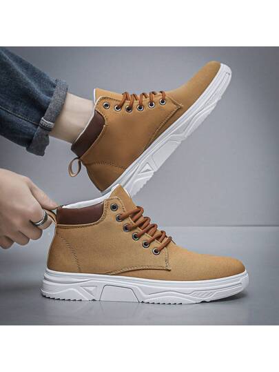 حذاء رياضي عارض للرجال بطبعة غير منزلقة، مناسب لجميع الفصول