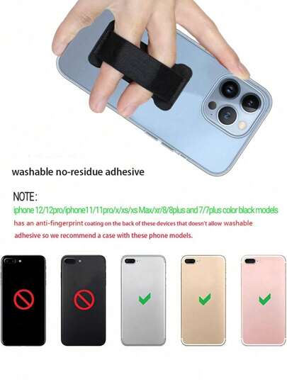 حامل هاتف مع شريط مطاطي، أكم واحد مضاد للسقوط مع ملصق خلفية الهاتف متوافق مع أجهزة و Android، هدية لعيد الميلاد والأسرة والأصدقاء، حلقة إصبع قابضة للهاتف، اكسسوارات هاتف