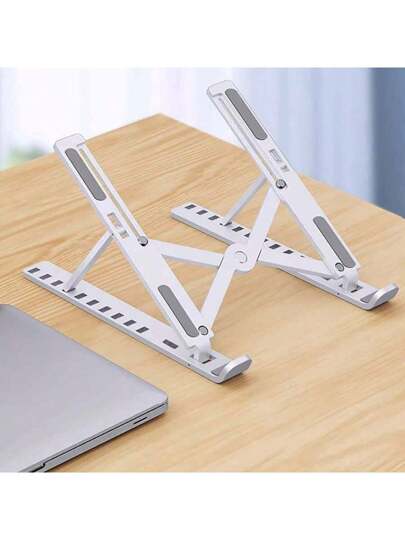 أثاث مكتبي تحويل مساحة عملك: حامل محمول أنيق يمكن طيه وتثبيته بمشبك لتحسين التهوية والموضع المريح وفعالية استخدام المساحة