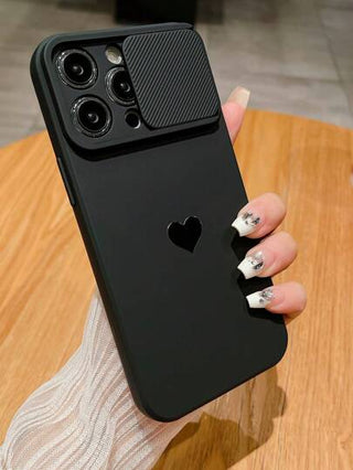 غطاء واقي لهاتف iPhone بشكل قلب معدني جديد لموديلات 11/12/13/14/15/16 PROAMX، مقاوم للسقوط، تصميم عصري لعيد الحب