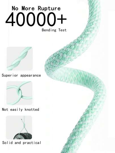 كابل شاحن سريع متعدد الألوان من نوع Type C إلى Type C بقوة 60 وات، شحن عالي السرعة ، متوافق مع مختلف الأجهزة ذات واجهة Type C