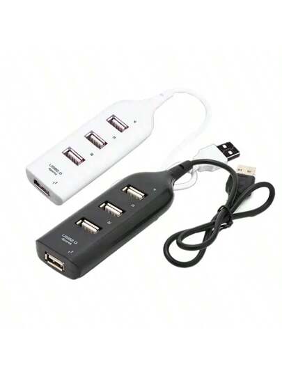 منفذ متعدد ميكرو يو اس بي 2.0 مع 4 منافذ أس بي، محور اس بي معزز للسرعة لمستلزمات الكمبيوتر الشخصي