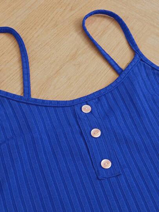 طقم بيجاما بأكمام قصيرة 3 قطع للفتيات، بلوزة بدون أكمام بلون سادة و جيبللة و بنطلون