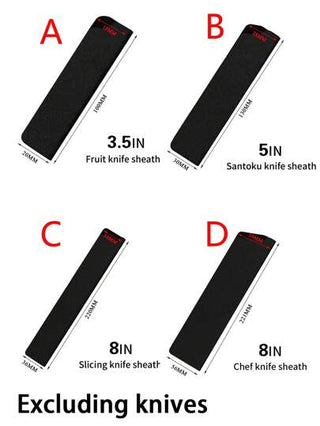 قطعة واحدة غطاء واقي سوداء من مادة ABS بملمس مخمل لحماية شفرة السكين من السقوط، أدوات مطبخ من الفولاذ المقاوم للصدأ، ملحقات طبخ (باستثناء السكاكين)، عرض للبيع