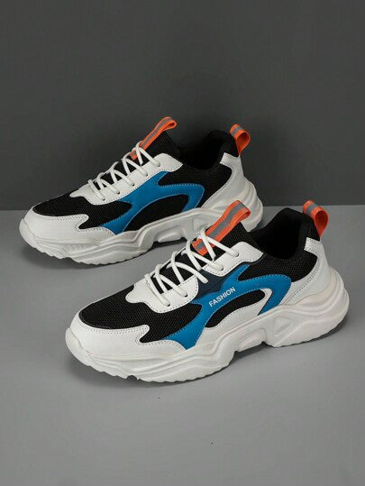 أحذية رجالية خفيفة الوزن ومريحة للتنزه، طباعة حرفية قصاصات، أحذية رياضية كاجوال عصرية