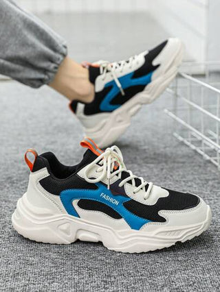 أحذية رجالية خفيفة الوزن ومريحة للتنزه، طباعة حرفية قصاصات، أحذية رياضية كاجوال عصرية