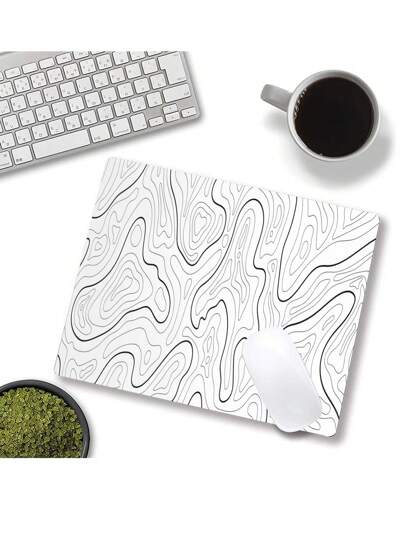 حصيرة ماوس مطبوعة مضادة للانزلاق للعمل أو اللعب- قابلة للحصول بأربعة مقاسات