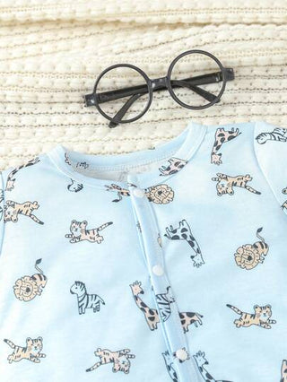 SHEIN رداء أطفال الأولاد الرائج الأزياء الكاجوال المخطط المطبوع ثلاثي القطع لربيع وصيف