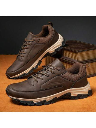 أحذية رياضية رجالية، أحذية جلدية مقاومة للماء، أحذية رياضية وترفيهية لكبار السن والمشي لمسافات طويلة، أحذية جري وتسلق للرياضات الخارجية