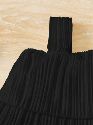 SHEIN طقم أزياء بناتي صلب اللون عصري عارضة 2 قطعة