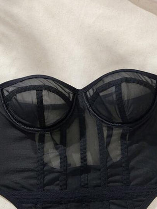 لانجيري حريمي SuitURBody الملابس الداخلية النسائية جسم مثير من الشبكة المنسوجة