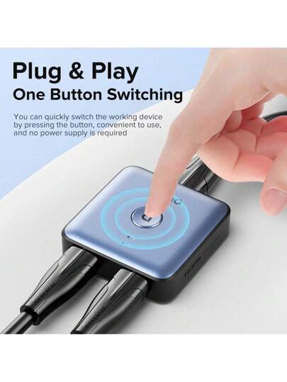 مفتاح Hdmi 2.0 من Llano، تبديل Hdmi ثنائي الاتجاه Ultra Hd 4k موزع يدعم 4k@60hz، محدد تبديل Hdmi من الألومنيوم ، لجهاز العرض، جهاز Ps4، الكمبيوتر المحمول، صندوق التلفزيون