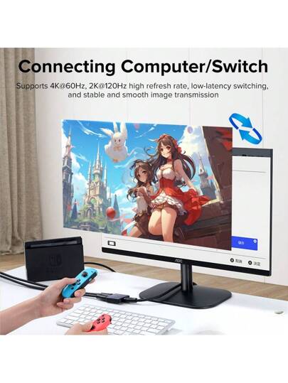 مفتاح Hdmi 2.0 من Llano، تبديل Hdmi ثنائي الاتجاه Ultra Hd 4k موزع يدعم 4k@60hz، محدد تبديل Hdmi من الألومنيوم ، لجهاز العرض، جهاز Ps4، الكمبيوتر المحمول، صندوق التلفزيون