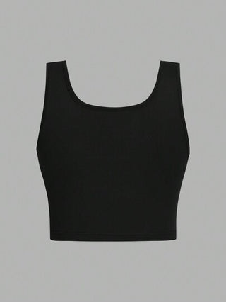EZwear طقم 3 قطع خزان ملابس علوية كاجوال مقصر بدون أكمام للنساء باللون الأسود والأبيض والرمادي، مناسب للصيف