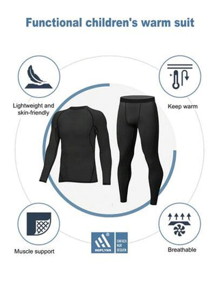 HOPLYNN بنطلونات كم طويل مضغوطة للأولاد(4 قطع)، تجف سريعًا ملابس رياضية للجري و التمرينات الرياضية